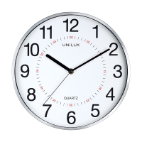 Wall clock with white dial | grey metal | Unilux | Ø 28.5cm 237799
