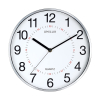Unilux metal grey clock with white dial (Ø 28.5cm)