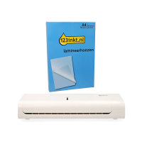 Value pack: A4 laminator | white + A4 laminating pouch 125 micron | glossy | 123ink | 100-pack 303188