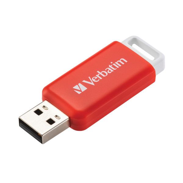 >USB stick (16GB, USB 2.0) | red | Verbatim Databar IE000482 - 2