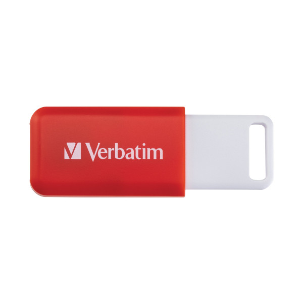 >USB stick (16GB, USB 2.0) | red | Verbatim Databar IE000482 - 3