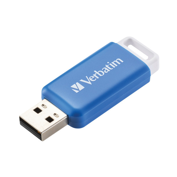>USB stick (64GB, USB 2.0) | blue | Verbatim Databar IE000522 - 2