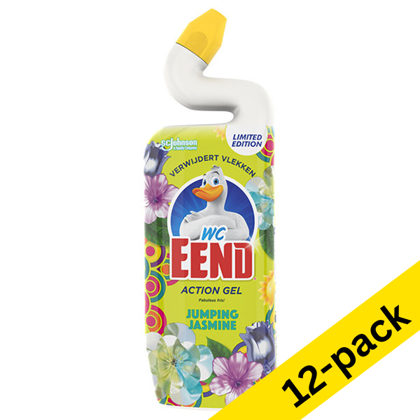Duck Jasmine Jump Action Gel toilet cleaner, 750ml (12-pack) SWC00078 - 1