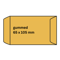Wage packet 65 x 105mm | brown gummed | Raadhuis | 1,000-pack 209114