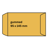 Wage packet 95 x 145mm | light brown gummed | Raadhuis | 1,000-pack 209118