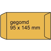 Wage packet light brown gummed, 95mm x 145mm (1000-pack) 305107 209118