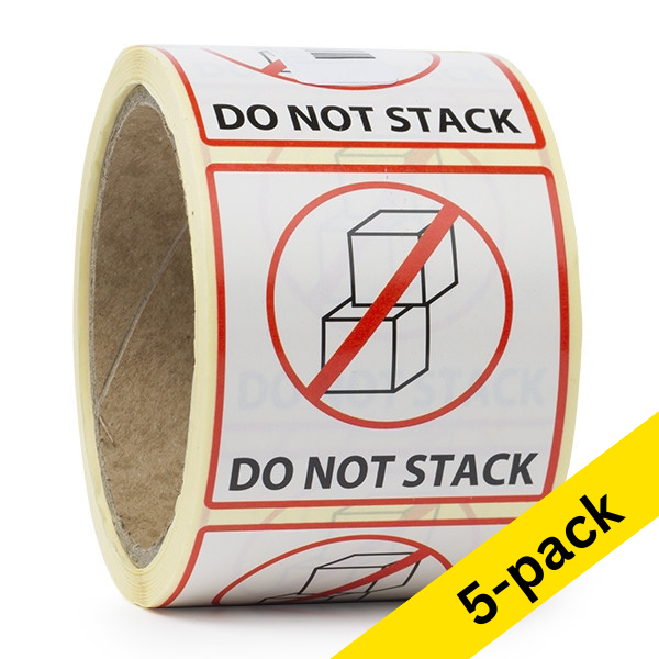 Warning labels "DO NOT STACK" | 123ink | 1,000 labels 035229 - 1