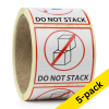 Warning labels "DO NOT STACK" | 123ink | 1,000 labels