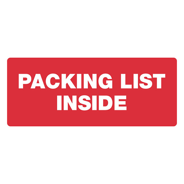 Warning labels "PACKING LIST INSIDE" | 123ink | 300 labels 302263 - 1