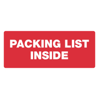Warning labels "PACKING LIST INSIDE" | 123ink | 300 labels 302263