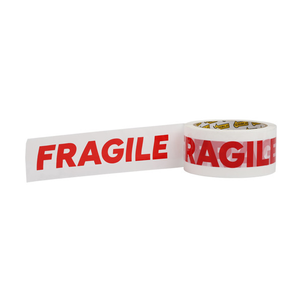 Warning tape 50mm x 66m FRAGILE | 123ink white 301780 - 2