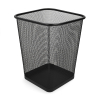 Wastepaper bin (20L) | 123ink black mesh square 303087 - 1