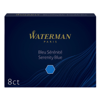 Waterman Allure serenity blue ink refill (8-pack)
