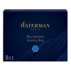 Waterman Allure serenity blue ink refill (8-pack)