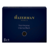 Fountain pen refill | long black | Waterman Allure | 8-pack