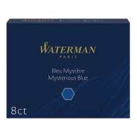Fountain pen refill | mysterious blue | Waterman Allure | 8-pack