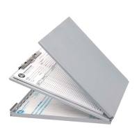 A4 clipboard with storage compartment and cover | Westcott aluminum 221041