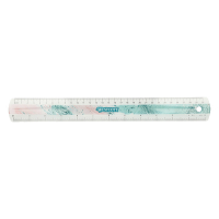 Plastic ruler (30cm) | Westcott Trendsetter pink 221083