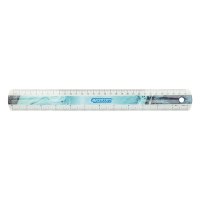 Westcott Trendsetter blue ruler plastic (30cm) AC-E13300-BL 221084