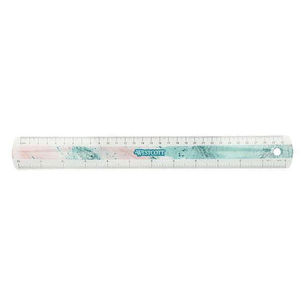 Westcott Trendsetter pink ruler plastic (30cm) AC-E13300-RO 221083 - 1