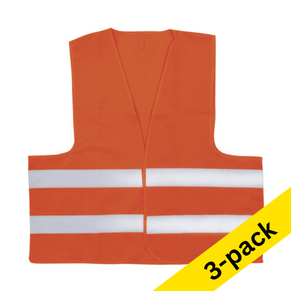 Westcott orange safety vest (3-pack) 221100 - 1