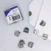 Westcott silver aluminium corner clips | 100-pack 209825 - 2