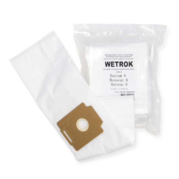 Wetrok Bantam/Monovac/Durovac microfibre vacuum cleaner bags | 123ink version | 5 bags SWE01005 - 1