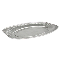 Aluminium oval tray, 350mm (10-pack) 402927
