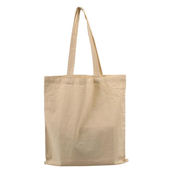 White label Beige cotton carrier bag, 380mm x 420mm (25-pack) 270098 402881 - 1