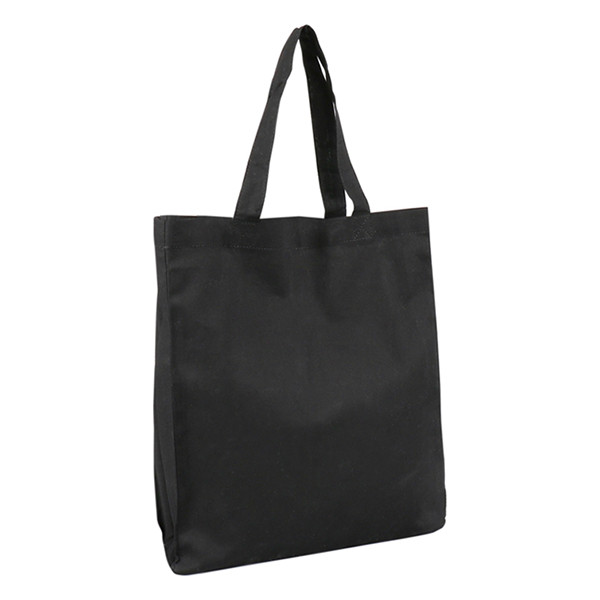 White label Black cotton carrier bag, 300mm x 340mm (10-pack) 270773 402884 - 1