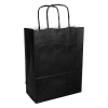 Black paper carrier bag, 180mm x 240mm x 80mm (100-pack)