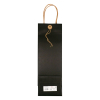 White label Black paper wine bottle bag with closure (10-pack) 269881 402887 - 2