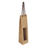 White label Brown paper wine bottle bag (25-pack) 269759 402886