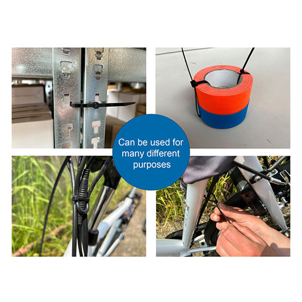 Cable ties / tiewrap (black) |  200 x 3.6mm | 100-pack 209398 - 7