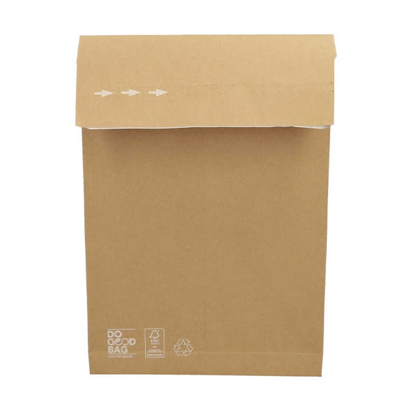 White label Do Good Bag brown bags, 320mm x 430mm x 80mm (100-pack) M648 302460 - 1