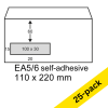 Envelope 110 x 220mm (DL | EA5/6 window @ left) | PEEL & SEAL | Raadhuis | 25-pack 209009 - 1