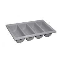 Marlex grey 4-compartment cutlery tray 404221