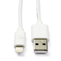 White label Nedis Apple iPhone Lightning to USB-A white charging cable, 1 metre CCGB39300WT10 CCGL39300WT10 CCGP39300WT10 N010901138