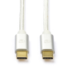 Nedis Apple iPhone USB-C to USB-C 2.0 white charging cable, 1 metre M010214192 - 1