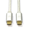 Nedis Apple iPhone USB-C to USB-C 3.1 white charging cable, 1 metre M010214034 - 1