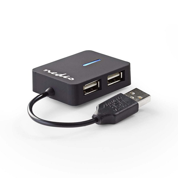 White label Nedis USB 2.0 compact hub (4 ports) UHUBU2410BK K030200022 - 1