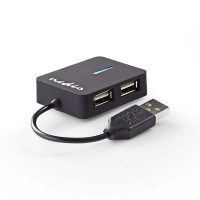 White label Nedis USB 2.0 compact hub (4 ports) UHUBU2410BK K030200022