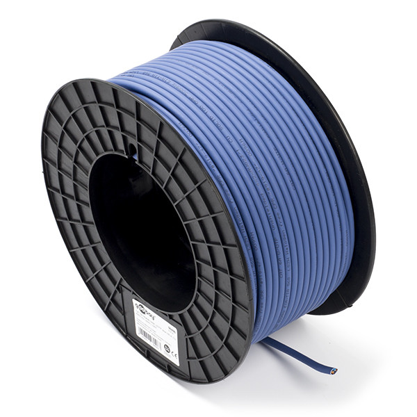 Network cable (100m) | Cat6a U/UTP | rigid core | NoName blue K050600025 - 1