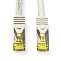 White label Network cable grey, S/FTP Cat7, 0.5m 91576 CCGP85420GY05 MK7001.0.5G K010614037