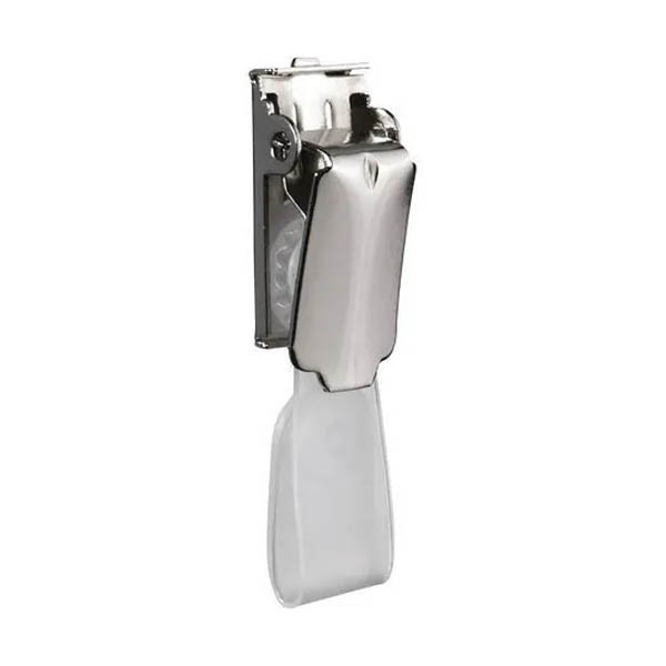 Suspender clip with chrome strip 068839 - 1