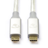 USB-C to USB-C (1m, USB 3.2) iPhone charging cable | Nedis M010214188 - 1
