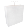 White paper carrier bag, 450mm x 480mm x 170mm (100-pack) 402708 - 1