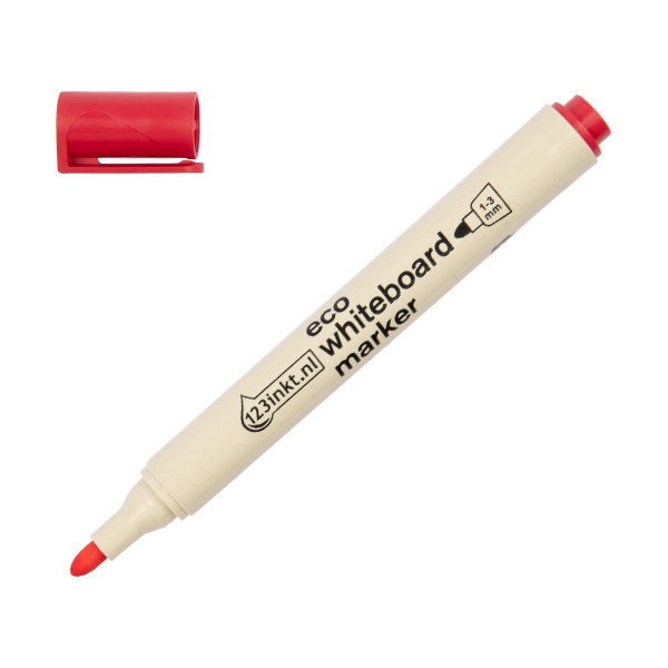 Whiteboard marker 1.0 - 3.0mm round tip | red | 123ink Eco 390586 - 1