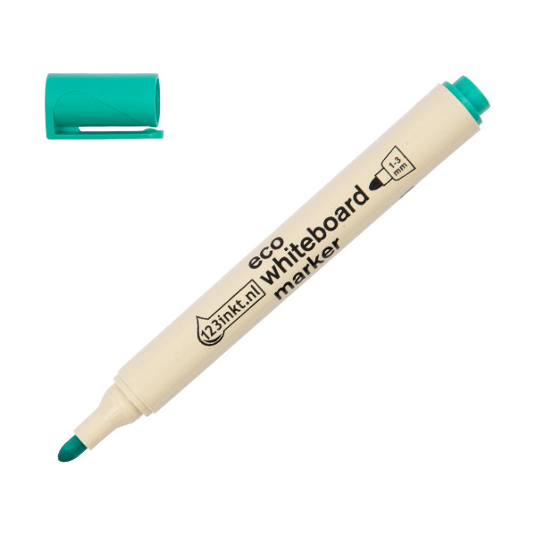 Whiteboard marker 1 - 3mm round tip | green | 123ink Eco 390590 - 1