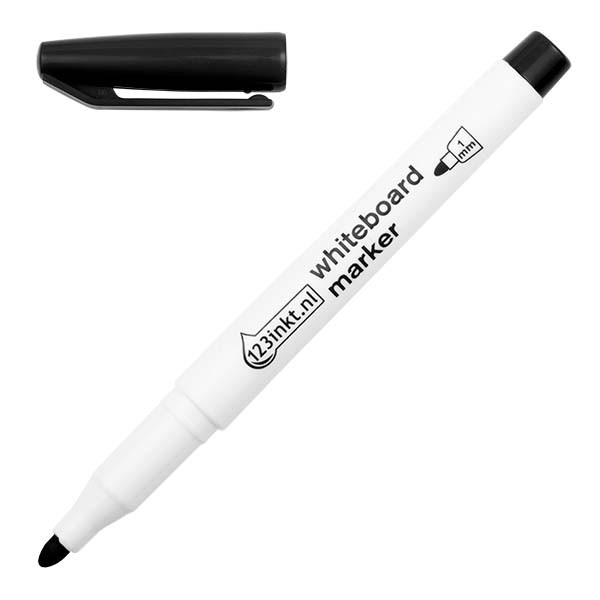 Whiteboard marker 1mm | 123ink | black 300889 - 1